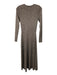 Baum und Pferdgarten Size S Brown & Cream White Viscose Blend Heathered Dress Brown & Cream White / S