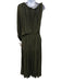 A.L.C. Size S Army Green Polyester Accordion Pleats One Shoulder Dress Army Green / S