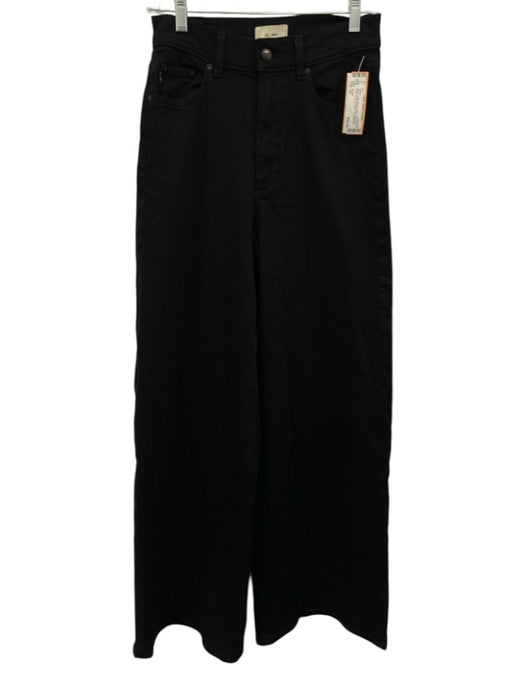 DL1961 Size 25 Black Cotton Blend Denim High Rise Button & Zip Fly Jeans Black / 25