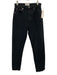 Agolde Size 25 Charcoal Black Cotton Denim High Waist Button Fly Slim Jeans Charcoal Black / 25