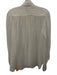 Secular Size XS Cream White Tencel Semi Sheer Long Sleeve Button Up Shirt Top Cream White / XS