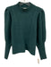 Sea New York Size S Teal Blue Wool Cable Knit High Neck Balloon Sleeve Sweater Teal Blue / S