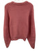 Staud Size S Pink Wool Blend Ribbed Knit Long Balloon Sleeve Pullover Sweater Pink / S