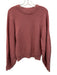 Staud Size S Pink Wool Blend Ribbed Knit Long Balloon Sleeve Pullover Sweater Pink / S