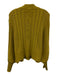 Tuckernuck Size S Chartreuse Yellow Cotton Blend Cable Knit Ribbed Hem Sweater Chartreuse Yellow / S