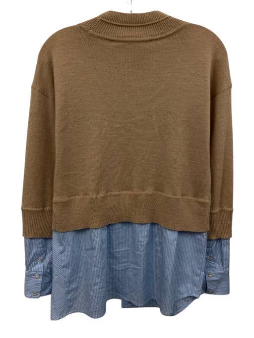 Veronica Beard Size XS Beige, Blue & White wool & cotton blend Knit Striped Top Beige, Blue & White / XS