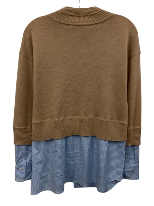 Veronica Beard Size XS Beige, Blue & White wool & cotton blend Knit Striped Top Beige, Blue & White / XS
