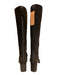 By Far Shoe Size 39 Dark Brown Leather Upper Suede Block Heel Back Zip Boots Dark Brown / 39