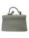 Volver Cream Beige Leather Flap Top Toggle Close Removable Strap Bag Cream Beige