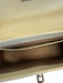 Volver Cream Beige Leather Flap Top Toggle Close Removable Strap Bag Cream Beige