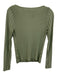 Cult Gaia Size S Sage green Viscose Blend Ribbed Knit Hook & Eye Front Top Sage green / S