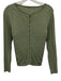 Cult Gaia Size S Sage green Viscose Blend Ribbed Knit Hook & Eye Front Top Sage green / S