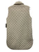 Ann Mashburn Size Small Light Gray Polyester Snap Button Quilted Collar Vest Light Gray / Small