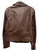 By Anthropologie Size Small Dark Brown Polyester Long Sleeve Zip Front Jacket Dark Brown / Small