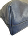 Prada Navy Blue Leather Top Handle Triangle Logo Crossbody Strap Tote Bag Navy Blue / XL