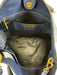 Prada Navy Blue Leather Top Handle Triangle Logo Crossbody Strap Tote Bag Navy Blue / XL