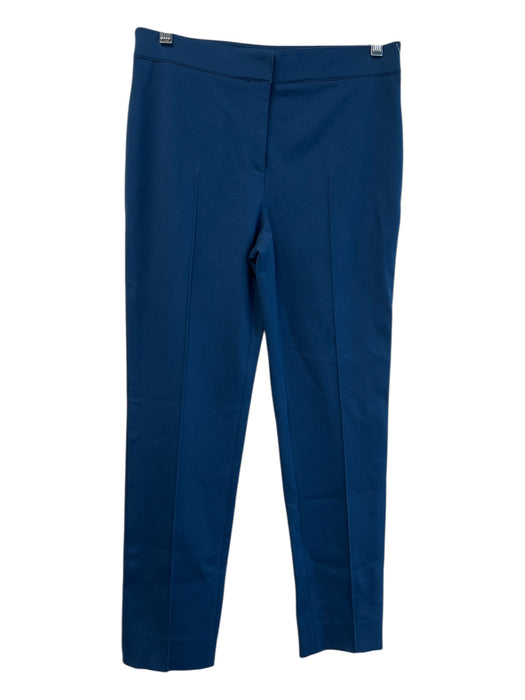 Akris Size 4 Ocean Blue Viscose Blend High Rise zip fly Straight Leg Pants Ocean Blue / 4