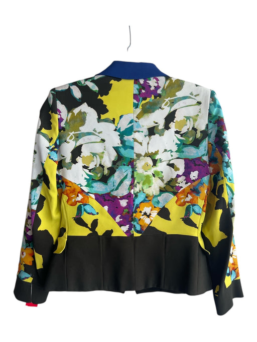 Etro Milano Size 40 Green & Multi Viscose Blend Fitted Cropped Jacket Green & Multi / 40