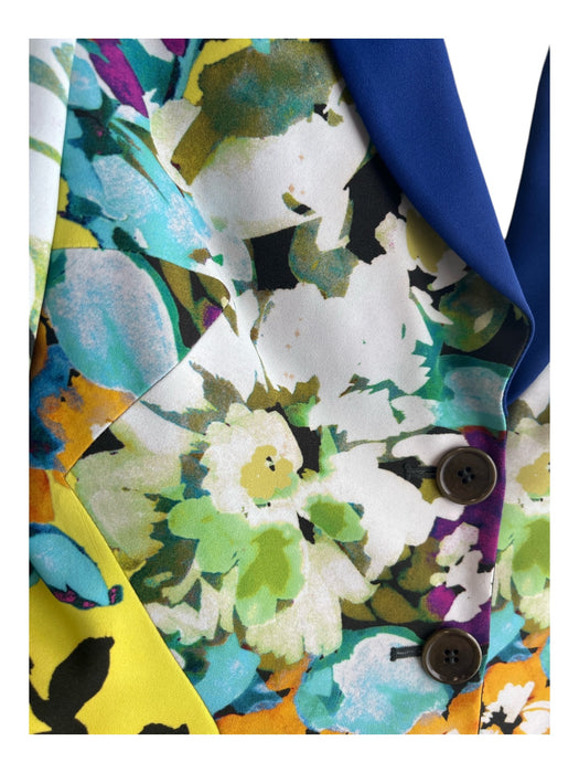 Etro Milano Size 40 Green & Multi Viscose Blend Fitted Cropped Jacket Green & Multi / 40