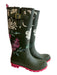 Joules Shoe Size 8 Green & Pink Rubber Round Toe Flower Knee High Rainboot Boots Green & Pink / 8