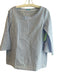 J. McLaughlin Size XS Blue & White Cotton Boat Neck 1/2 Sleeve Top Blue & White / XS