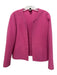 Eileen Fisher Size S Pink Wool Blend Collarless seam detail Long Sleeve Jacket Pink / S