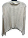 Molly Bracken Size Est S Cream White Acrylic Blend Sequins Cable Knit Sweater Cream White / Est S