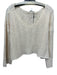 Molly Bracken Size Est S Cream White Acrylic Blend Sequins Cable Knit Sweater Cream White / Est S