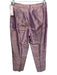Tara Jarmon Size 36 purple & pink Silk Side Zip Jacquard Straight Leg Pant Set purple & pink / 36