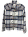 Dylan Size S Blue, White &  Brown Collar Plaid Zip Up Shacket Jacket Blue, White &  Brown / S