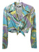 Laundry by Shelli Segal Size S Blue, Green, Purple Polyester Long Sleeve Top Blue, Green, Purple / S