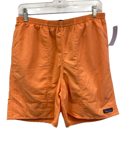 Patagonia Size M Orange Synthetic Solid Athletic Men's Shorts Orange / M