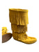 Minnetonka Shoe Size 8 Mustard Suede Fringe Below the Knee Boots Mustard / 8