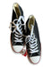 Converse Shoe Size 7.5 Black & White Canvas Wedge High Top Lace Up Sneakers Black & White / 7.5