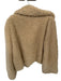The Indigo Child Size S Tan Faux Shearling Hook & Eye Collar short Jacket Tan / S