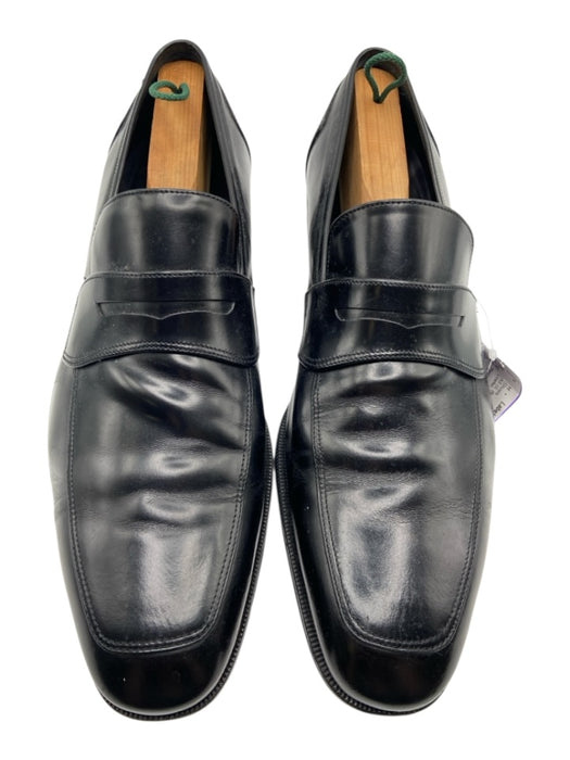 Ferragamo Shoe Size 10.5EE AS IS Black Leather Solid Dress Men's Shoes Black / 10.5EE