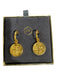 Julie Vos Gold Plated Metal Hoop Charm Earrings Gold Plated