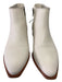 Vince Camuto Shoe Size 7.5 Cream & Beige Leather Upper Pointed Toe Booties Cream & Beige / 7.5