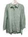 Eileen Fisher Size XL Seafoam Green Linen Long Sleeve Button Up Shirt Top Seafoam Green / XL