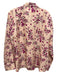 J Crew Collection Size 16 Light Pink, Hot Pink, Brown Silk Long Sleeve Top Light Pink, Hot Pink, Brown / 16