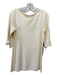 Moth Size S White Rayon Blend Wide Neck 3/4 Bell Sleeve Shift Above Knee Dress White / S