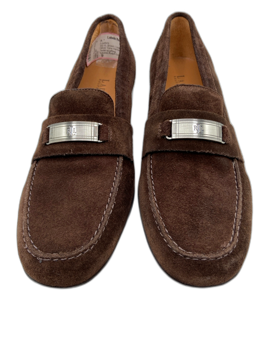 Lauren Ralph Lauren Shoe Size 9 Brown Leather Upper Suede Loafers Brown / 9