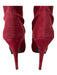 Stuart Weitzman Shoe Size 7.5 Burgundy Red Suede Almond Toe Platform Boots Burgundy Red / 7.5