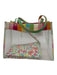 Nanette Lepore Green, Pink, Orange & Black Mesh Leather Transparent Hand Bag Green, Pink, Orange & Black / S