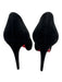 Christian Louboutin Shoe Size 38 Black Suede Round Toe Platform Stiletto Pumps Black / 38