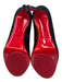 Christian Louboutin Shoe Size 38 Black Suede Round Toe Platform Stiletto Pumps Black / 38