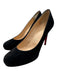 Christian Louboutin Shoe Size 38 Black Suede Round Toe Platform Stiletto Pumps Black / 38