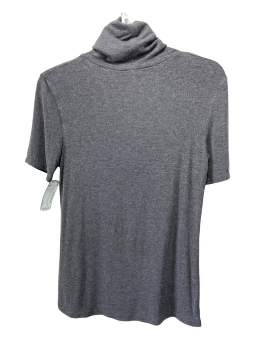 Theory Size M Gray Viscose turtle neck short sleeve Top Gray / M