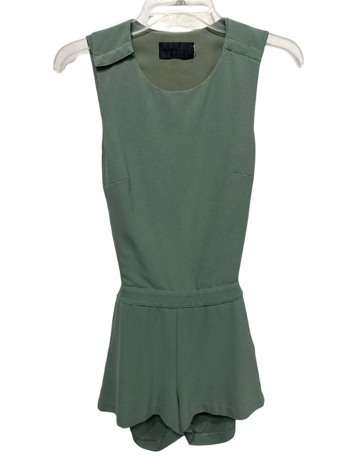 Blaque Label Size XS Green Polyester Sleeveless Surplice Knee Length Dress Green / XS