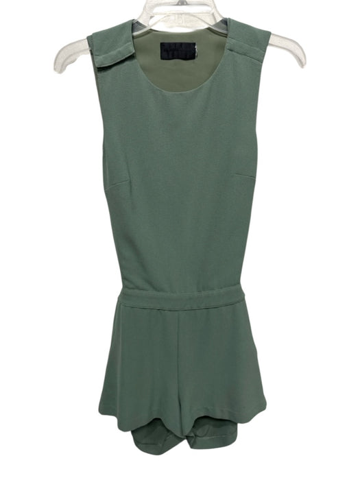 Blaque Label Size XS Green Polyester Sleeveless Surplice Knee Length Dress Green / XS